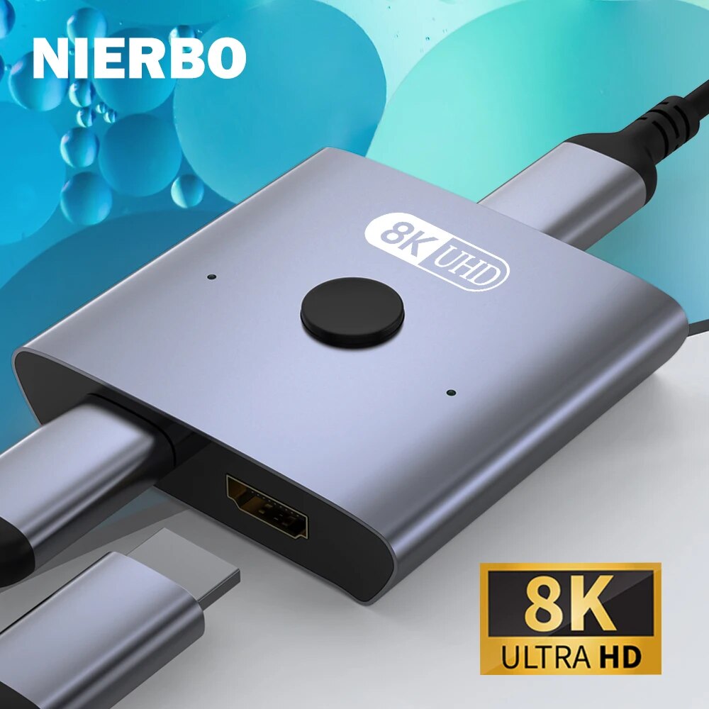 Hdmi Cable 2.1 - NIERBO 8K Bidireccional HDMI 2.1 Switch