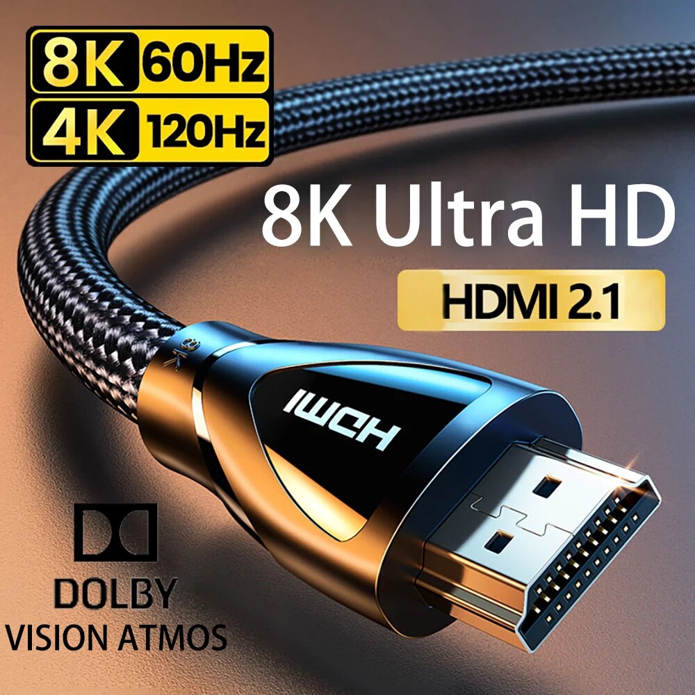 Hdmi Cable 2.1 - Cable 2,1 Compatible con HDMI de