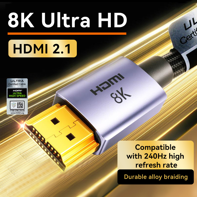 Hdmi Cable 2.1 - Llano 8K HDMI 2,1 Cable 8K/60Hz