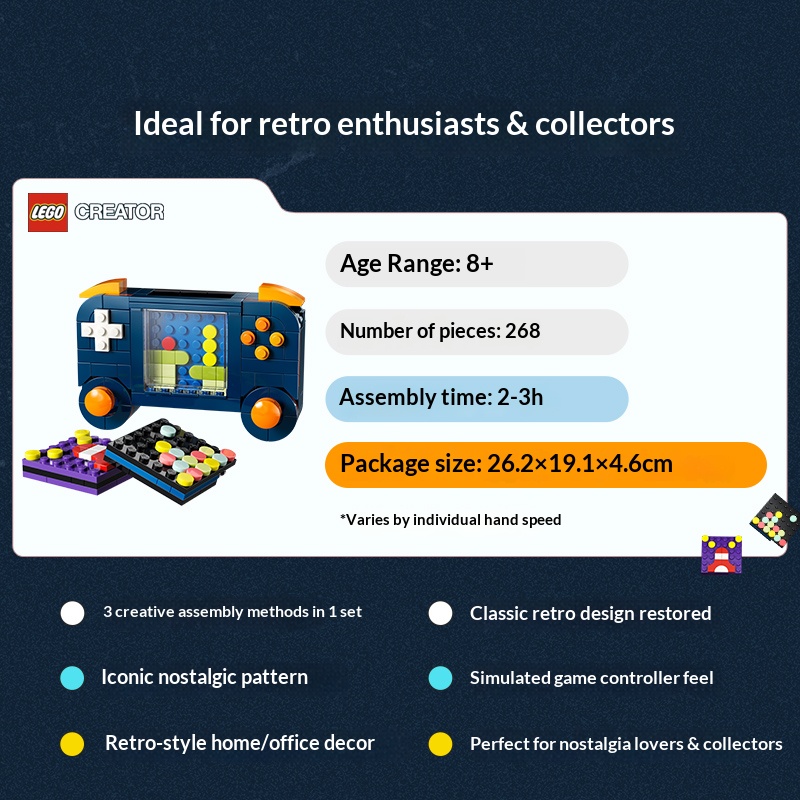 LEGO Creator 3 en 1, Bloques d - Gaming Console Vintage reseña y precio
