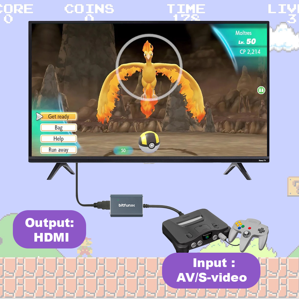 Adaptador Bitfunx 720P Svideo/ - Gaming Console Vintage reseña y precio