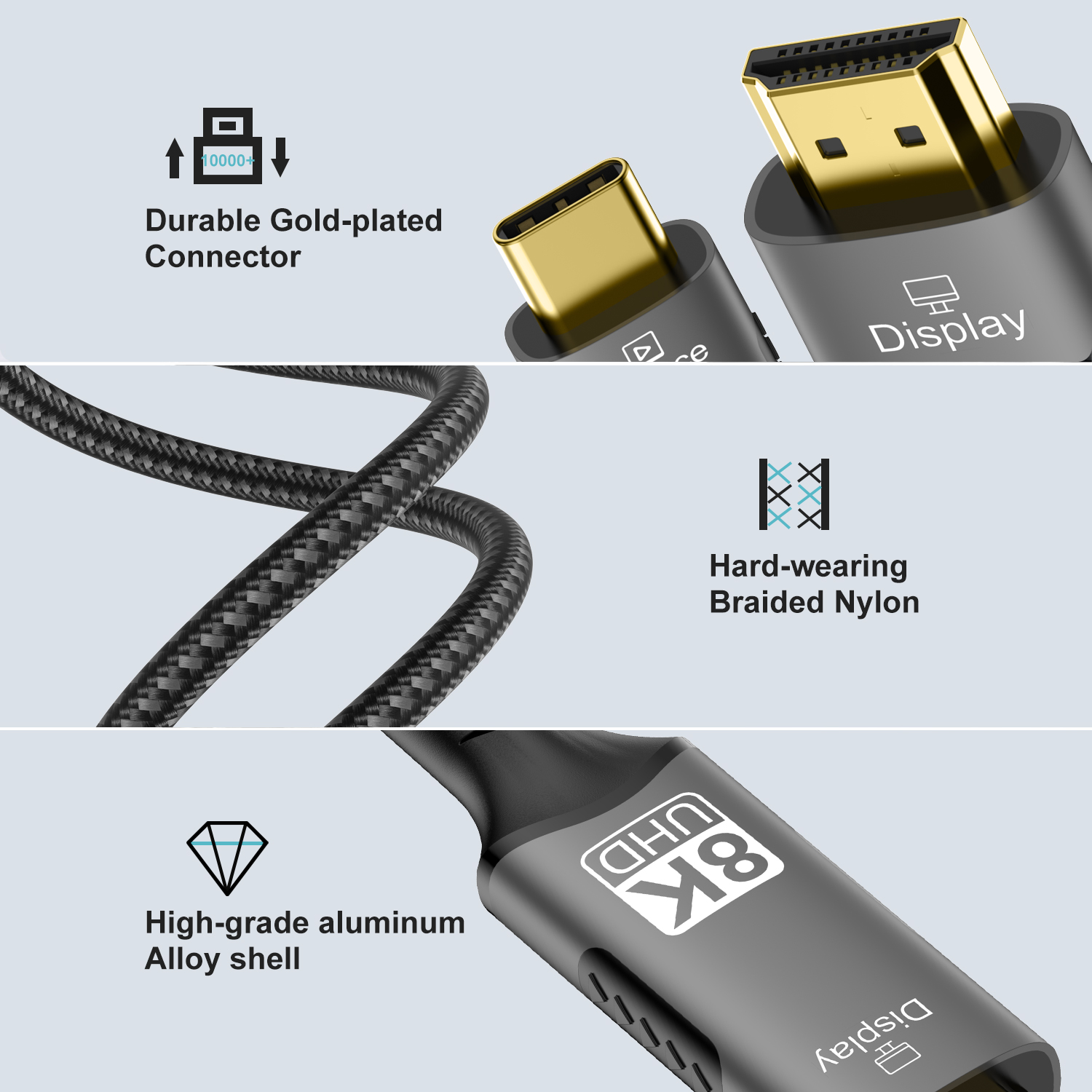 Adaptador USB C a HDMI de 8K a - Hdmi Cable 2.1 reseña y precio