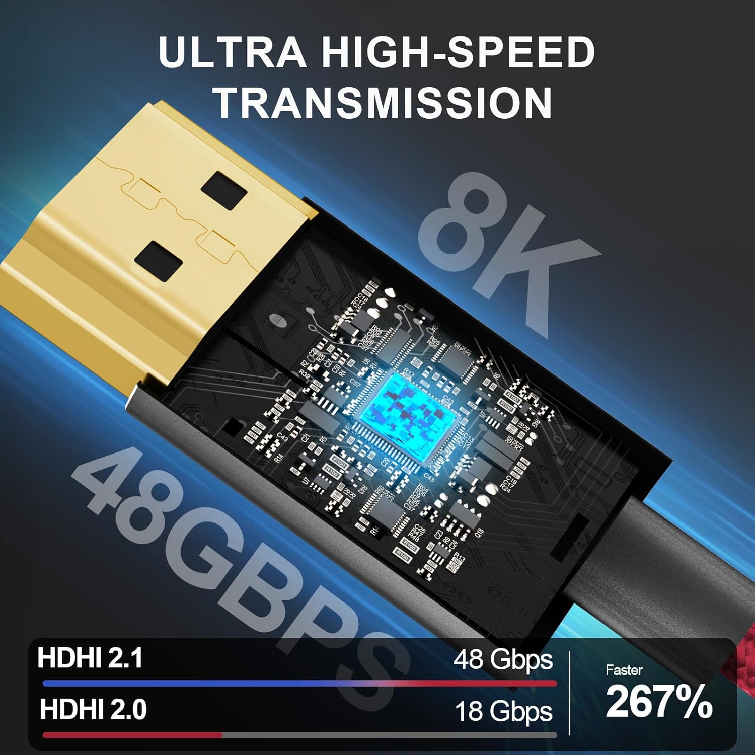 Cable Micro-HDMI 2.1 a HDMI co - Hdmi Cable 2.1 reseña y precio